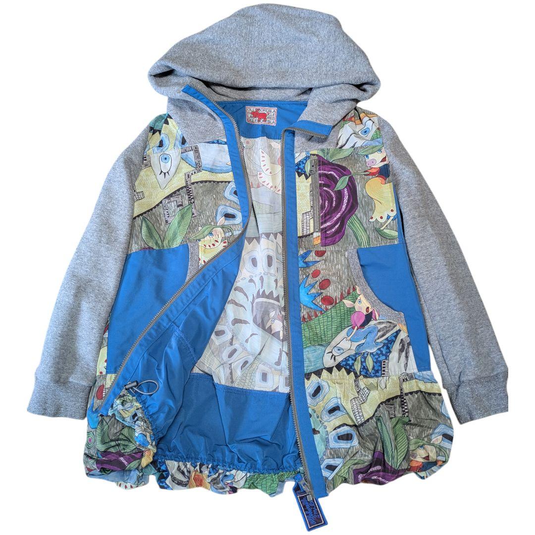 アルベロベロ♥️ぶたさん可愛い撥水加工バルーンフード付きロングパーカー裏起毛