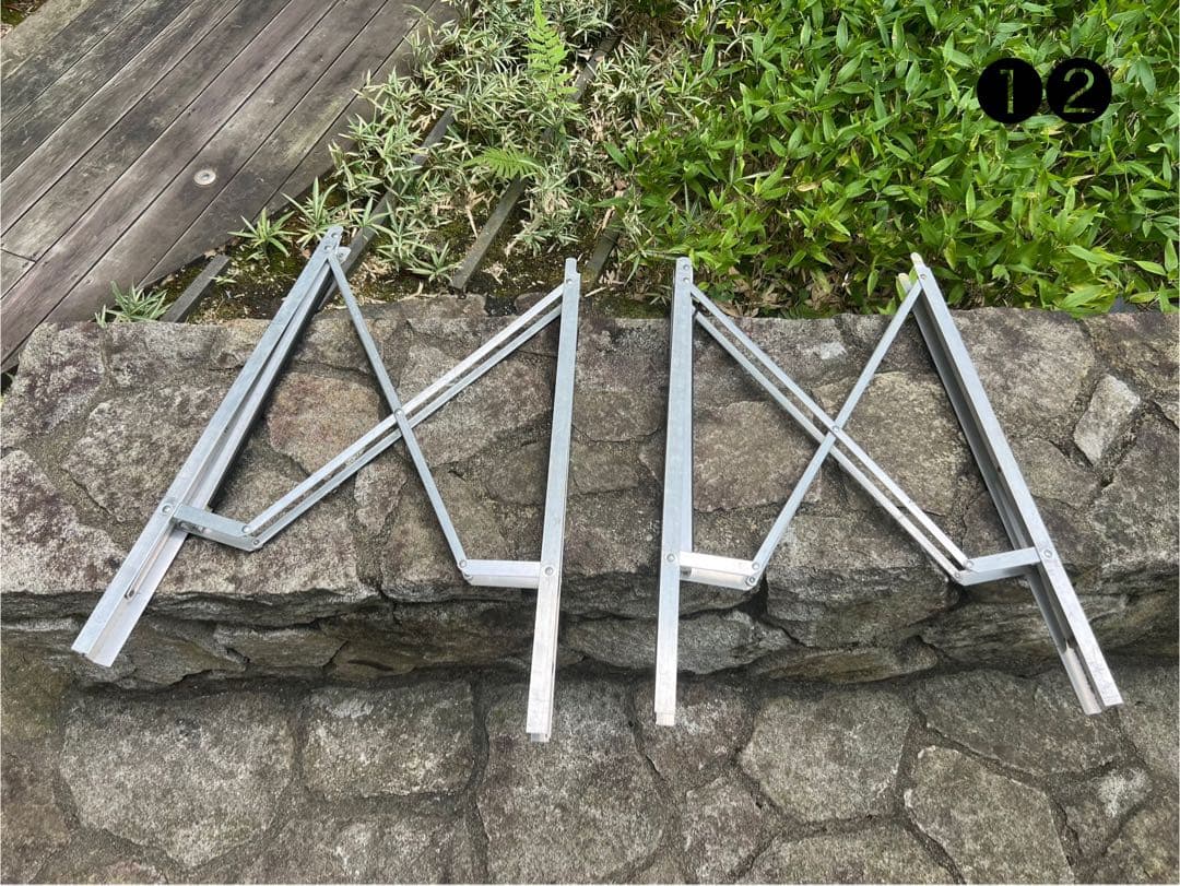 【廃盤品／中古】折りたたみ式アルミ製ハイスタンド２本価格❶❷セット販売