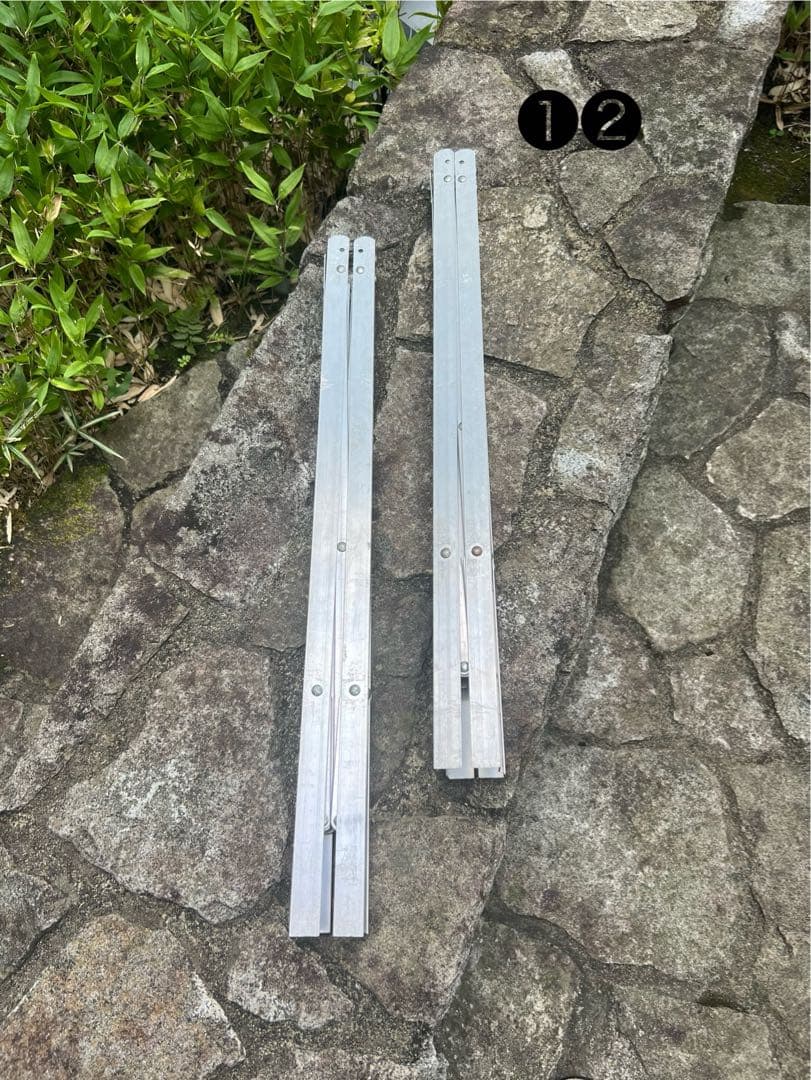 【廃盤品／中古】折りたたみ式アルミ製ハイスタンド２本価格❶❷セット販売