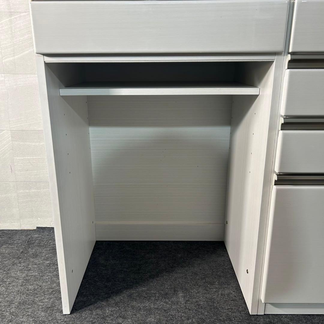 マナベインテリア 食器棚 レイ2 幅160 食器棚 シンプル 家具 d3694