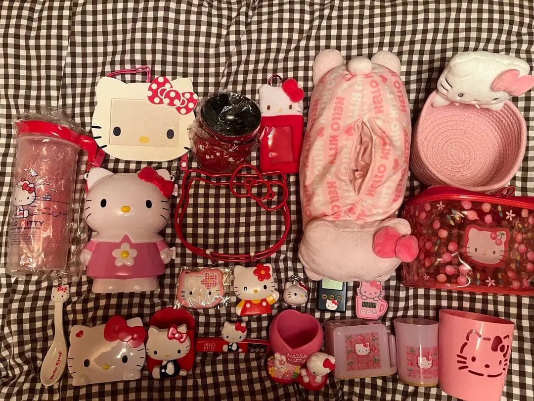 キティ　レア　レトロ　カオハナ　平成　小物入れ　磁石　歯ブラシ　まな板　スタンド