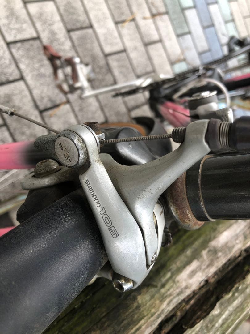 ブリヂストン　クロモリ　ロード　シマノ600