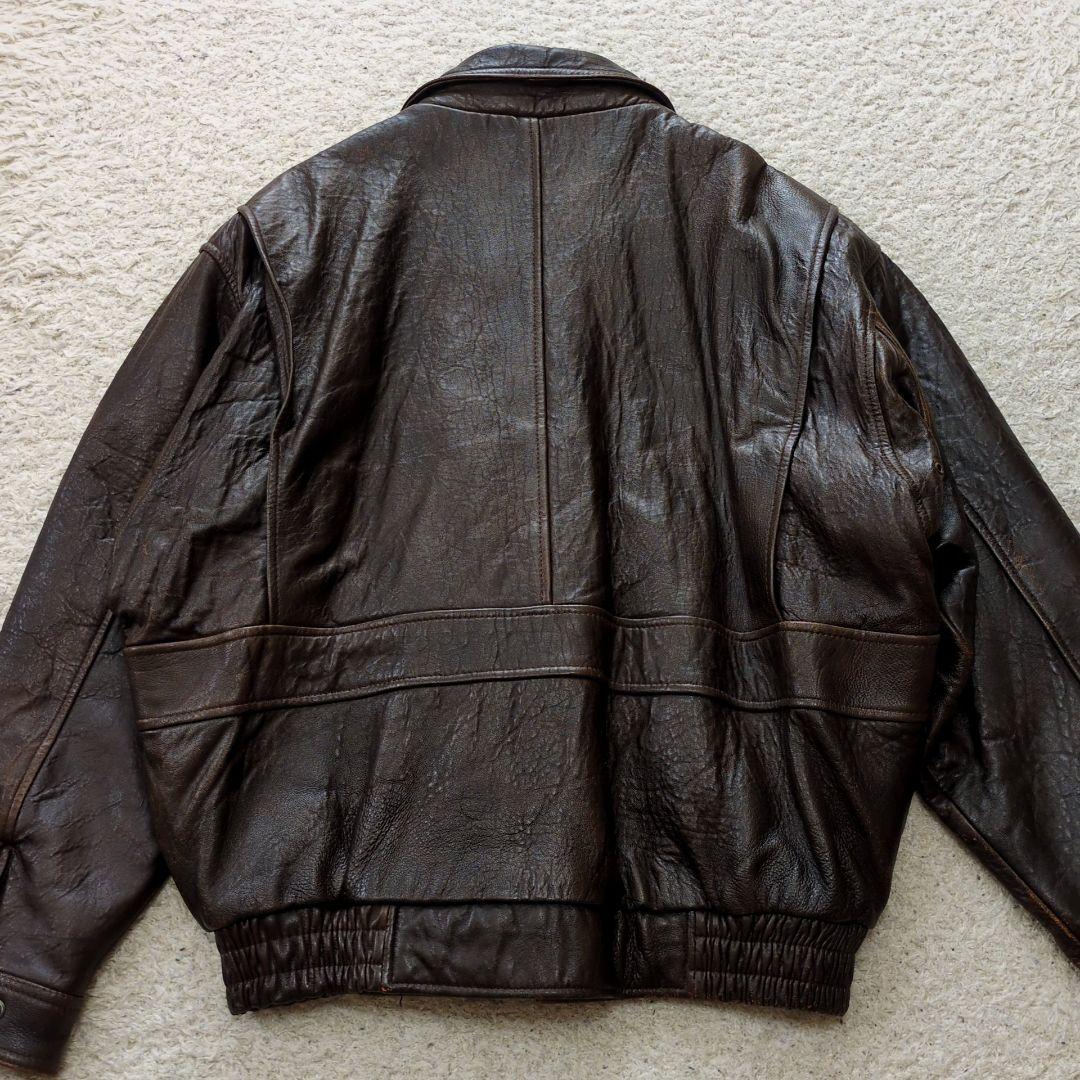 値下げ中1-24 90s古着　レザージャケット　FLIGHTJACKET