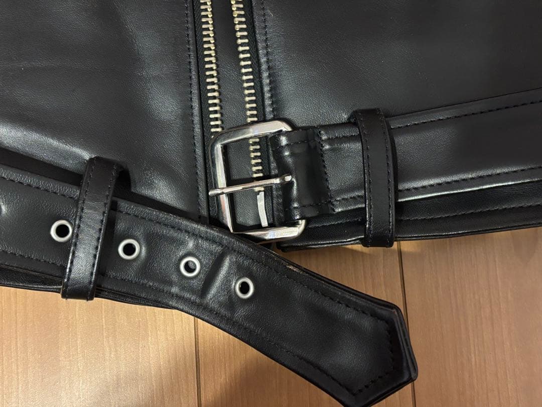 JELADO　REBELJACKET　ダブルレザージャケット　馬革　S　黒