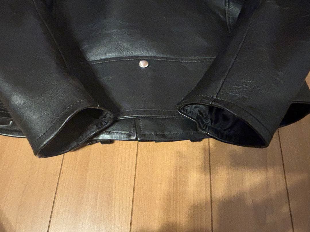 JELADO　REBELJACKET　ダブルレザージャケット　馬革　S　黒