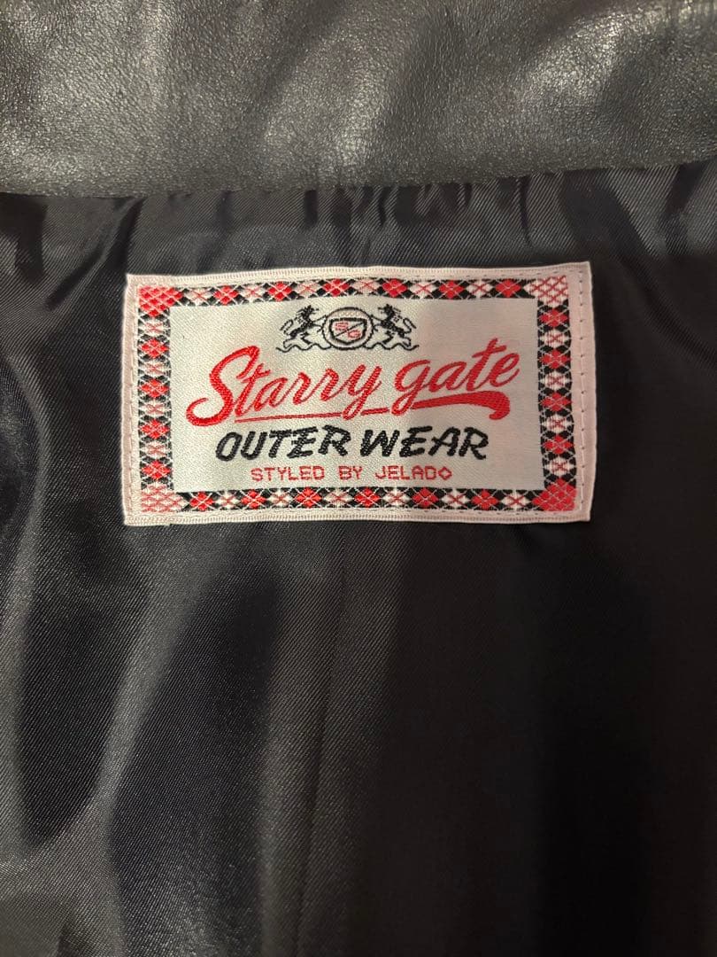 JELADO　REBELJACKET　ダブルレザージャケット　馬革　S　黒