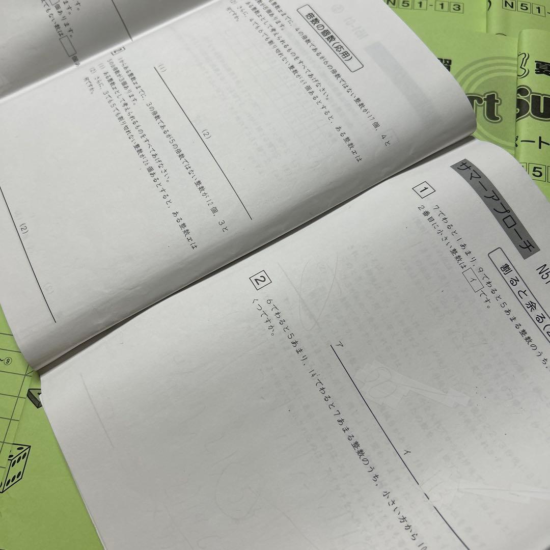 ⑳ A 未記入　SAPIX サピックス　5年　算数　サマーサポート　夏期講習