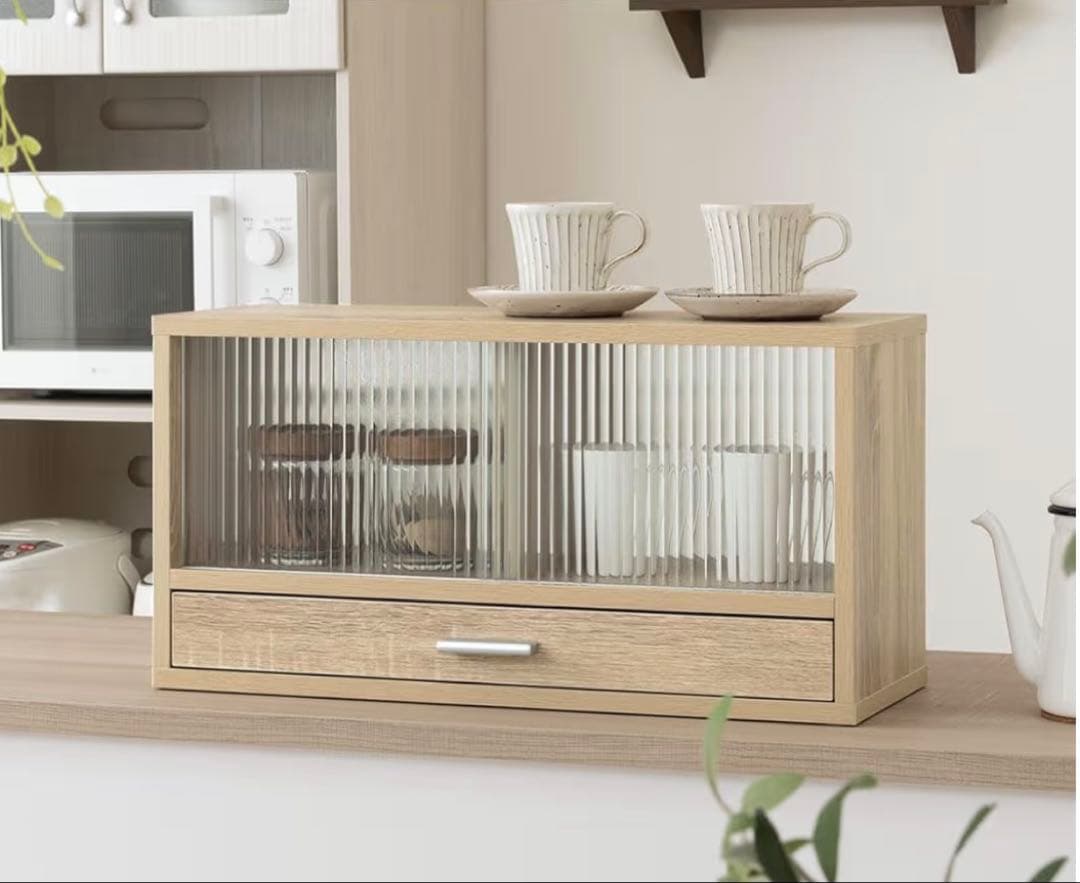 ★新品未使用！カウンター上収納棚ウ食器棚 ★カップボード