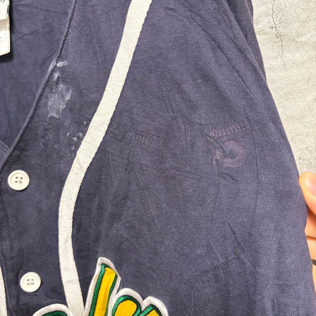ベースボールシャツ　グーフィー　激レア　刺繍　古着　DISNEY XL