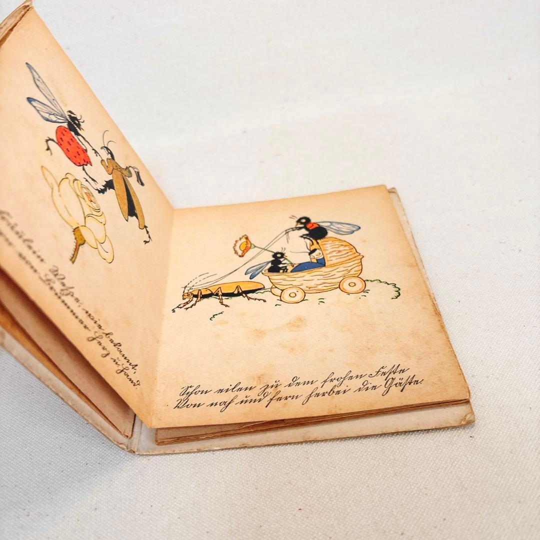 希少 洋書 ドイツのアンティーク絵本 森の結婚式 エルゼ・ヴェンツ じゃばら