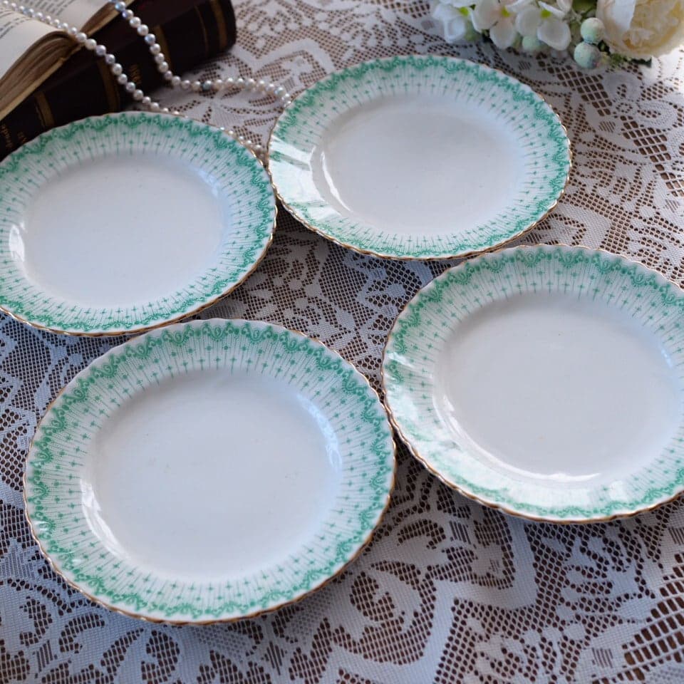 英国アンティーク　サミュエルラドフォード　プレート4枚セット　F1