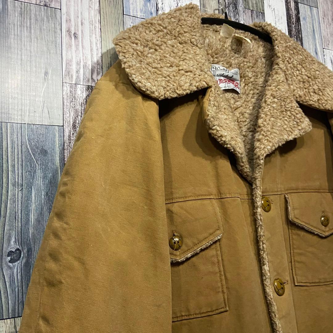 S.Y出品はじめました様USEDウォールズUSAランチコートダック地裏ボアカーキ