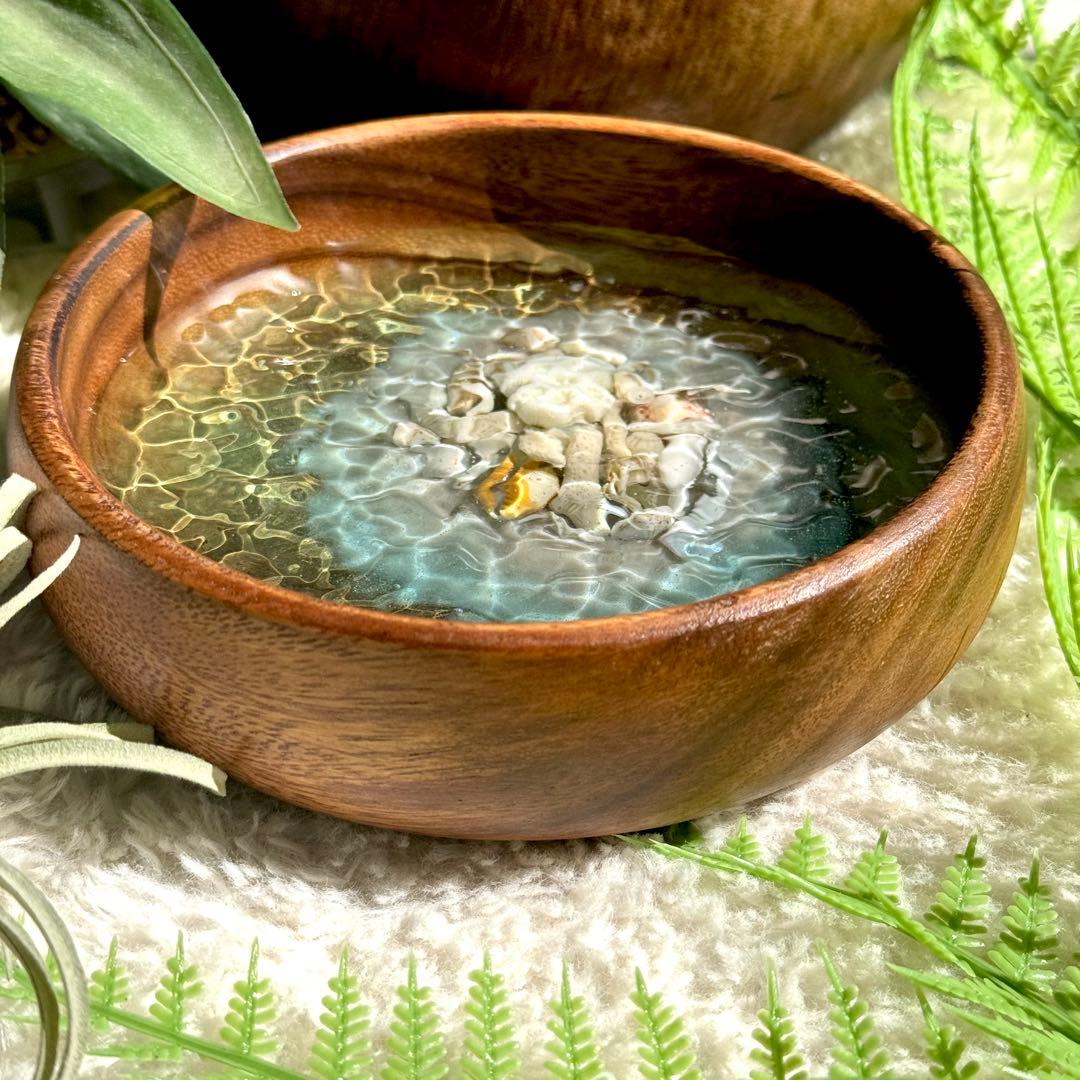 ハワイアン　インテリアアート　海の置き物　貝殻　南国