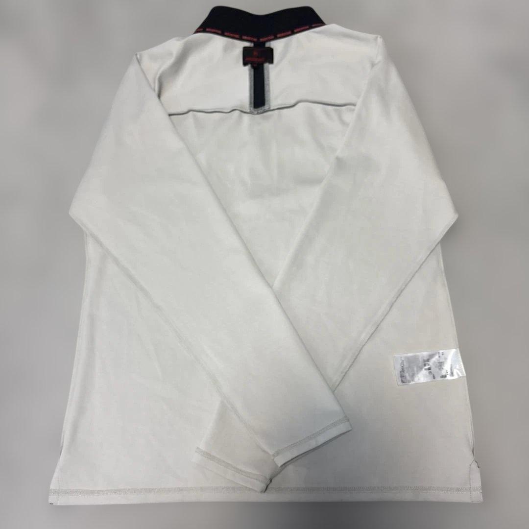 BRIEFING ジップアップシャツアイボリー