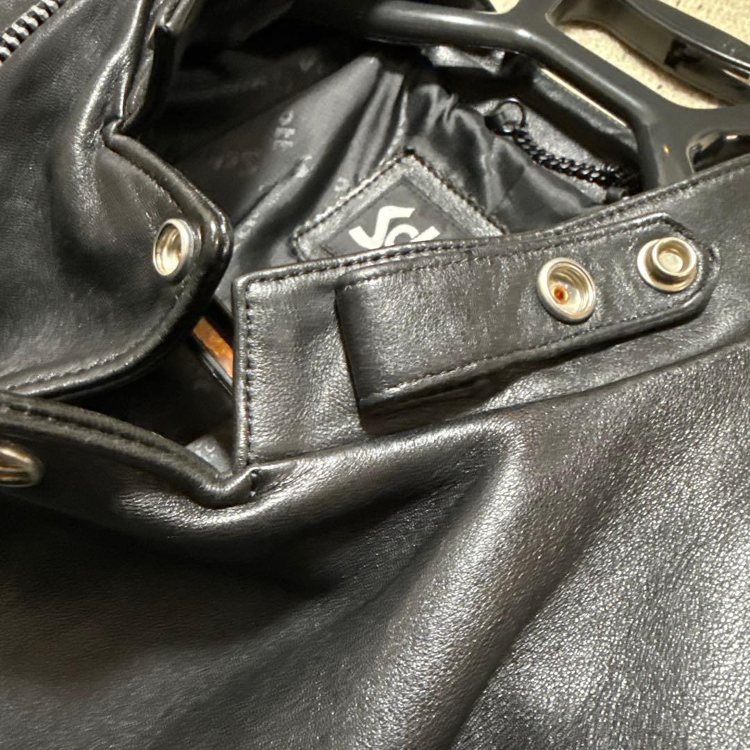 Schott セミダブルレザーライダースジャケット M