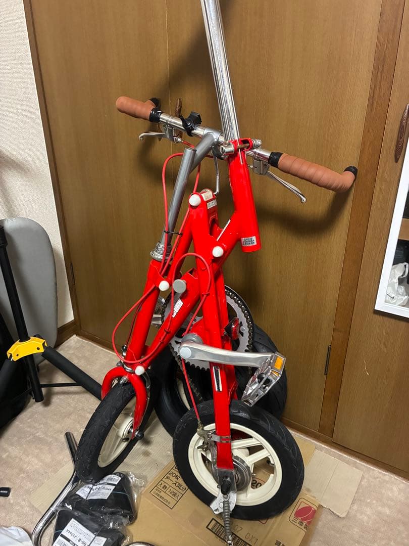 ブリヂストン トランジット コンパクト 折りたたみ自転車 赤 引き取り限定