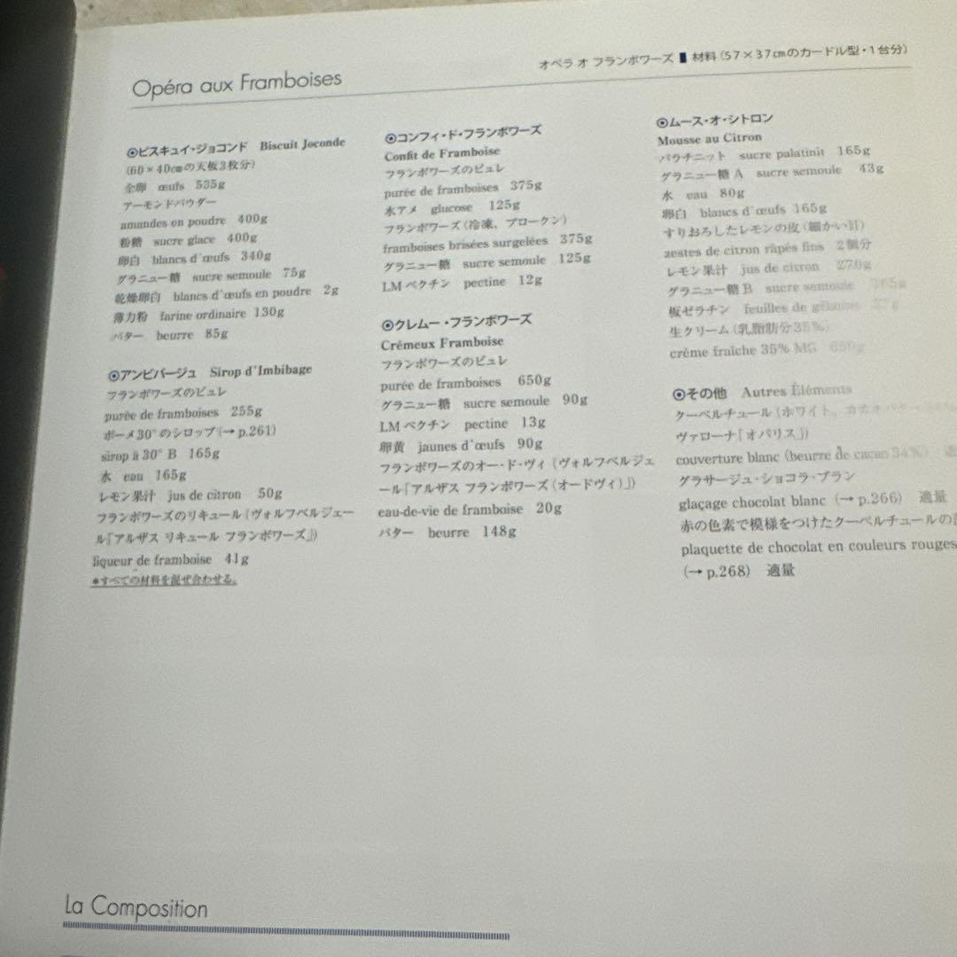 川村英樹のフランス菓子レシピ集