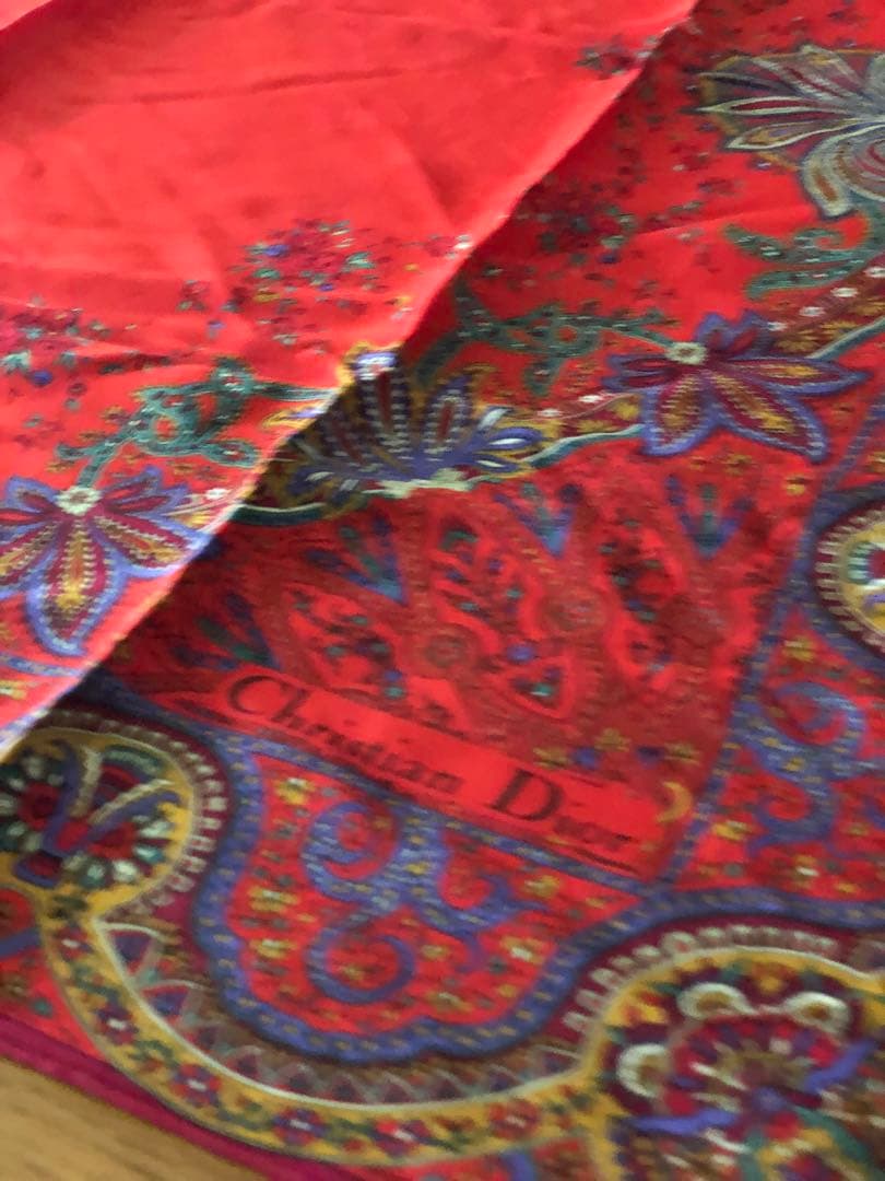 Christian Dior ディオール スカーフ ショール　シルク