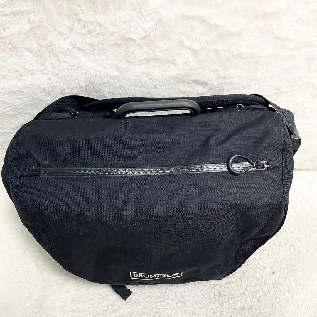 ブロンプトン ショルダーバッグ 自転車 刺繍 大容量 多機能￼ A4可 ブラック