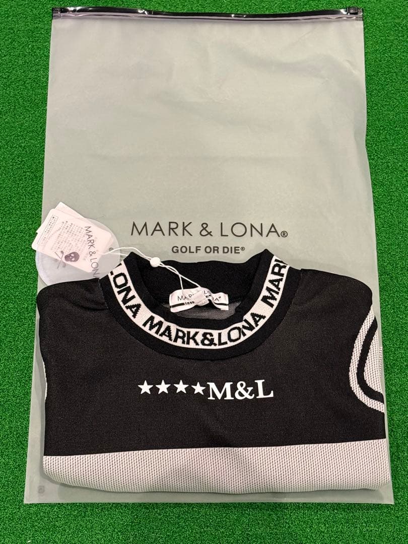 マークアンドロナ　正規品、新品、未使用、タグ付 半袖　モックネックシャツ