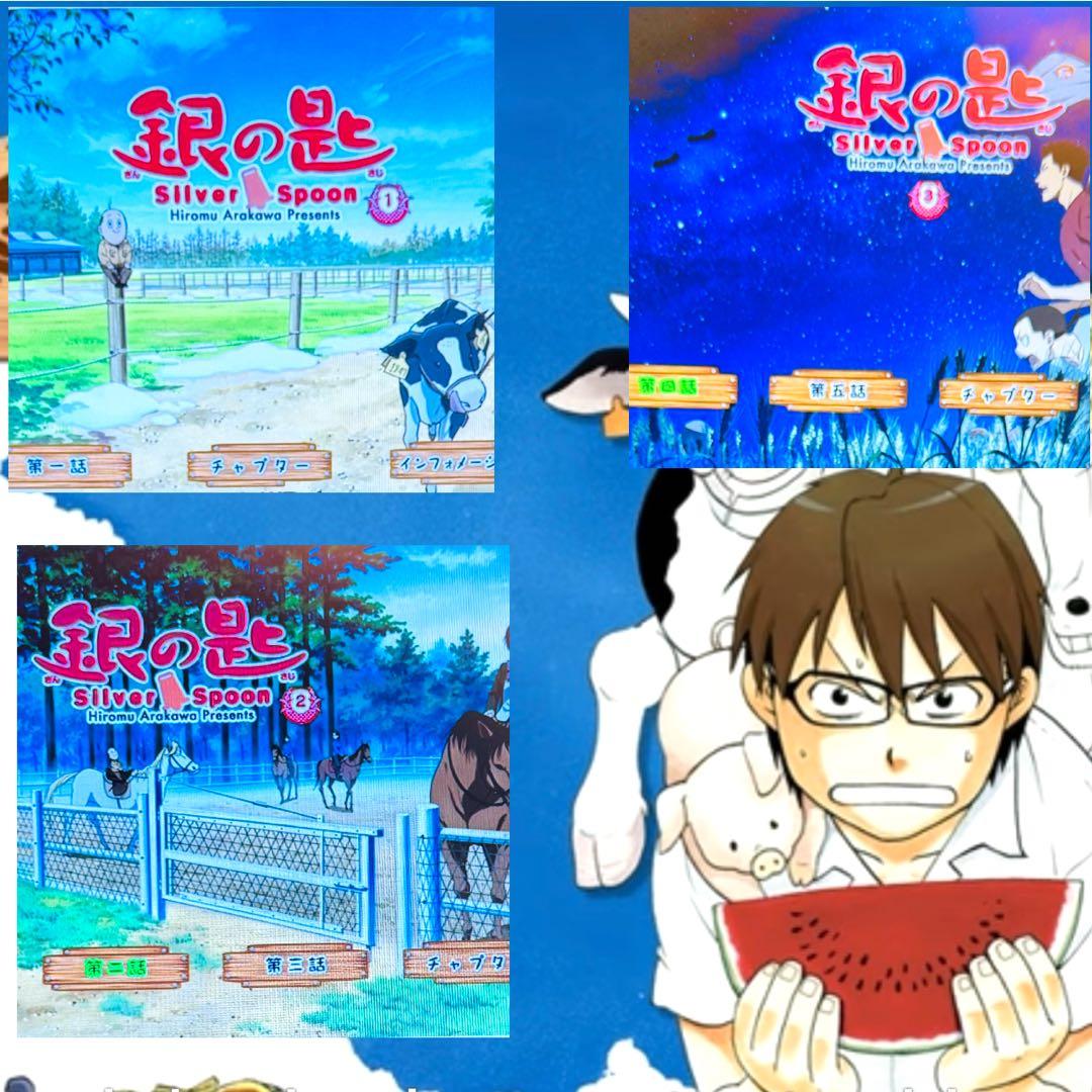 銀の匙 Silver Spoon DVD 1期 2期 全12巻 全巻 完結 荒川