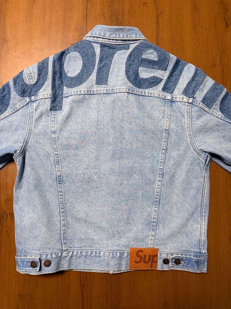 ジャケット・アウター Supreme Inset Logo Denim Trucker Jacket
