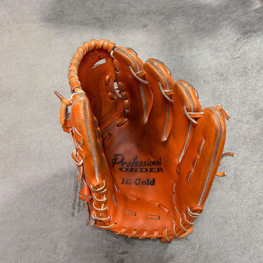 硬式用 ハイゴールド プロフェッショナルオーダー 投手用 グラブ HI GOLD