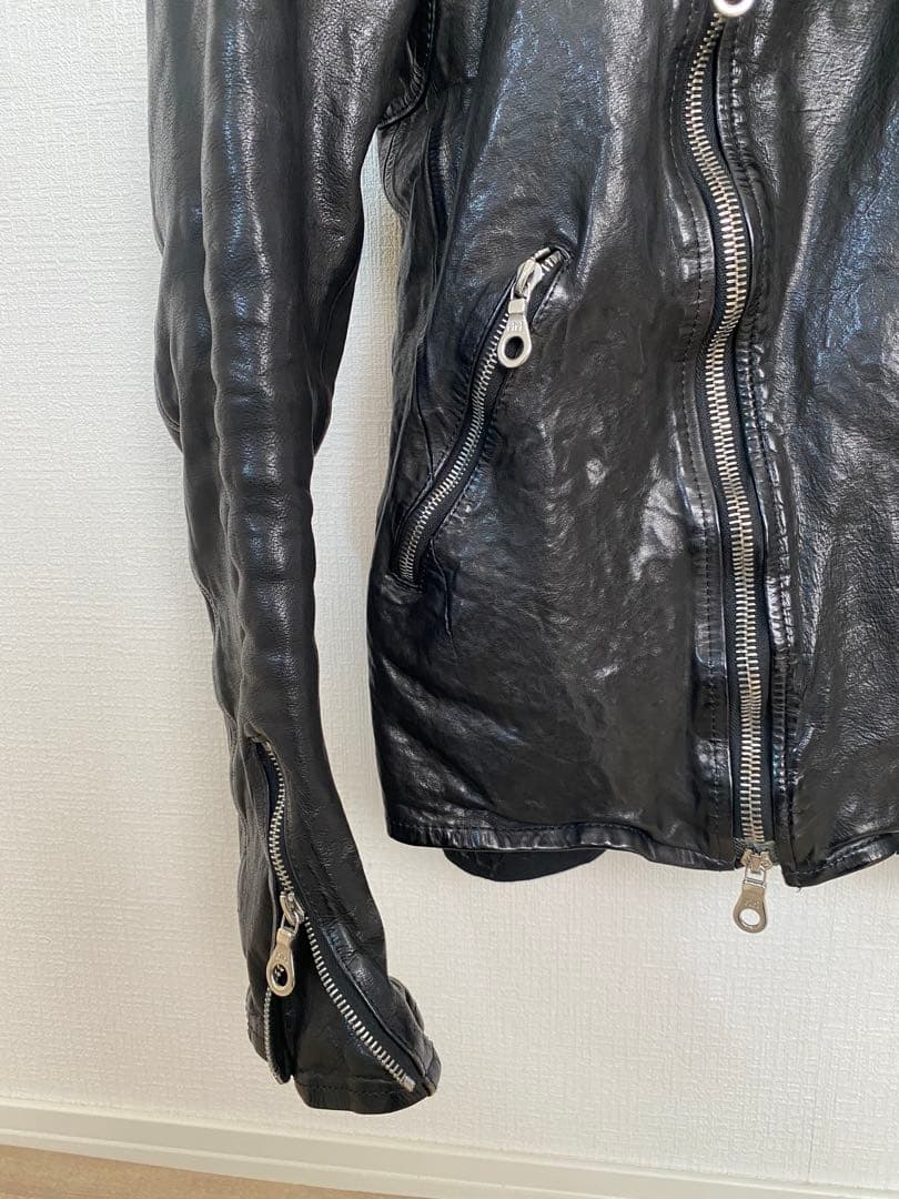 バックラッシュ　イタリアンダブルショルダーライダース　ミッドナイトブラック