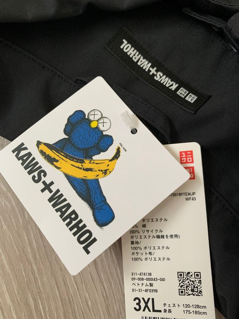 【新品未使用】希少サイズ 3XL AndyWarhol コーチジャケット 黒