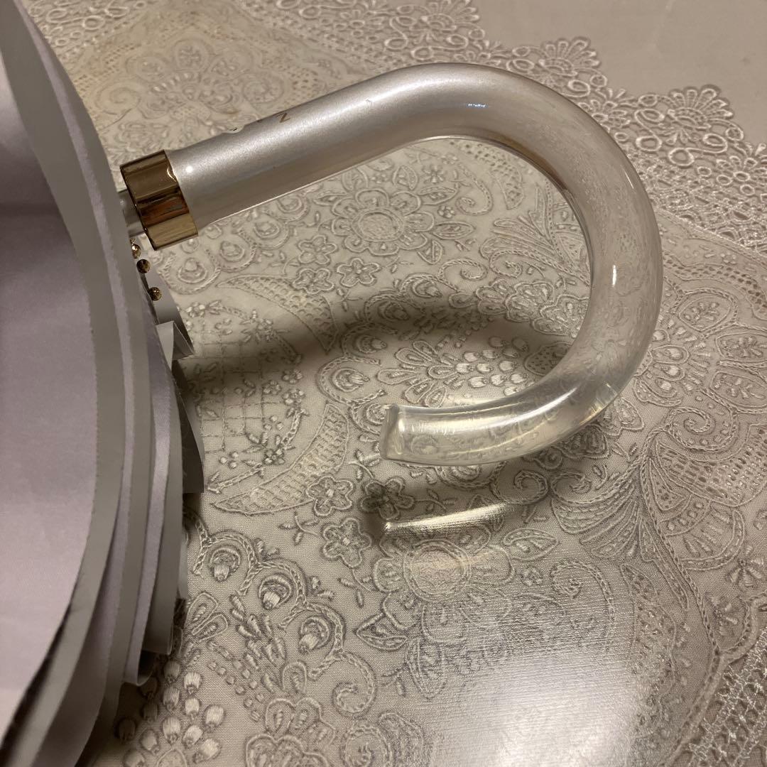 未使用❗️LANVIN‼️フリル付き折りたたみ傘 晴雨兼用