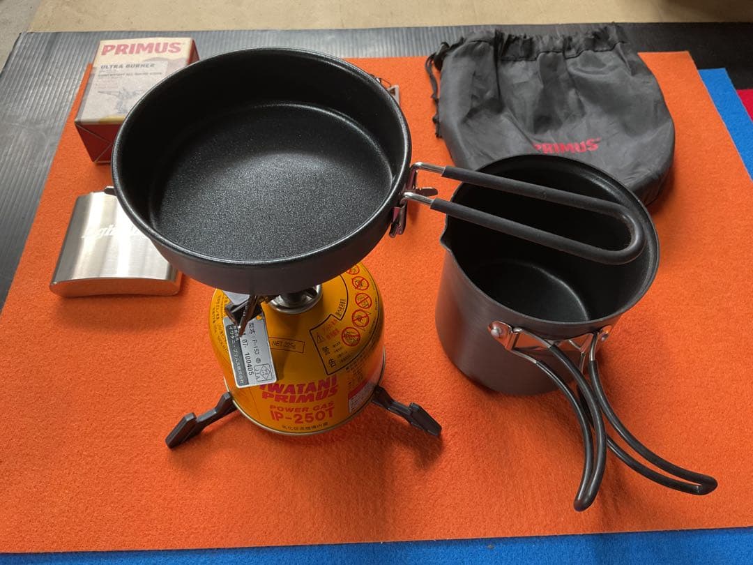 PRIMUSウルトラバーナー&ダブルクッカー美品セット他追加付属品付き