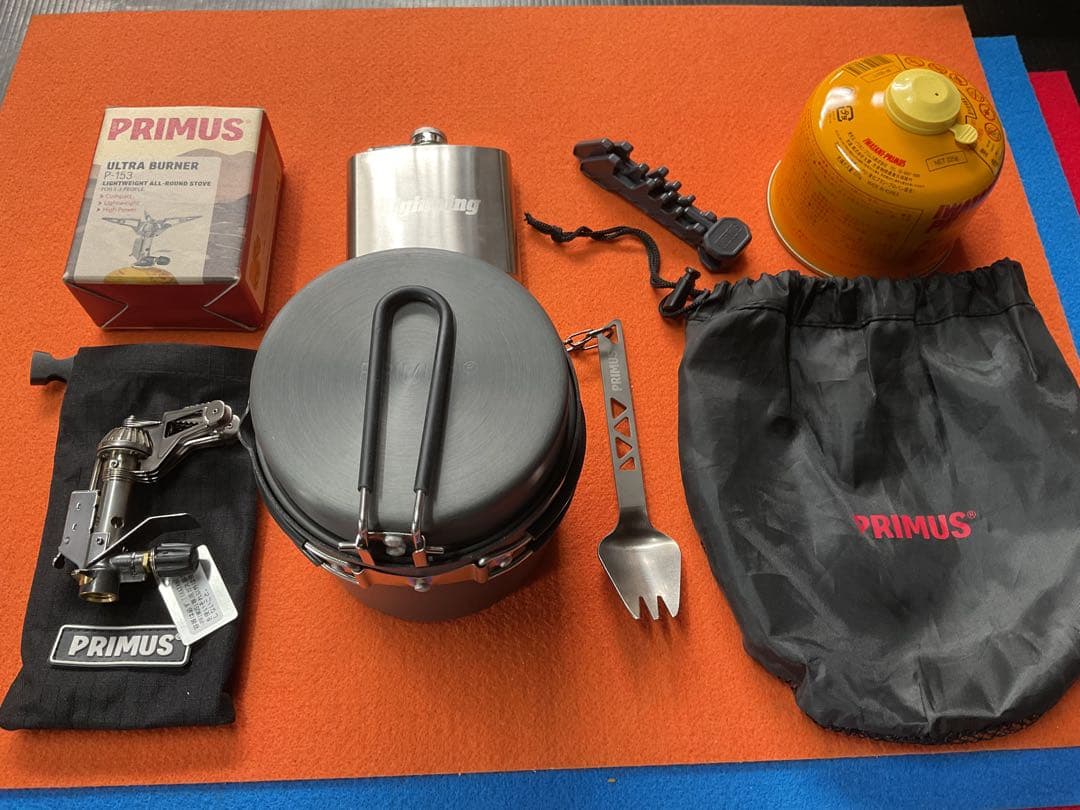 PRIMUSウルトラバーナー&ダブルクッカー美品セット他追加付属品付き