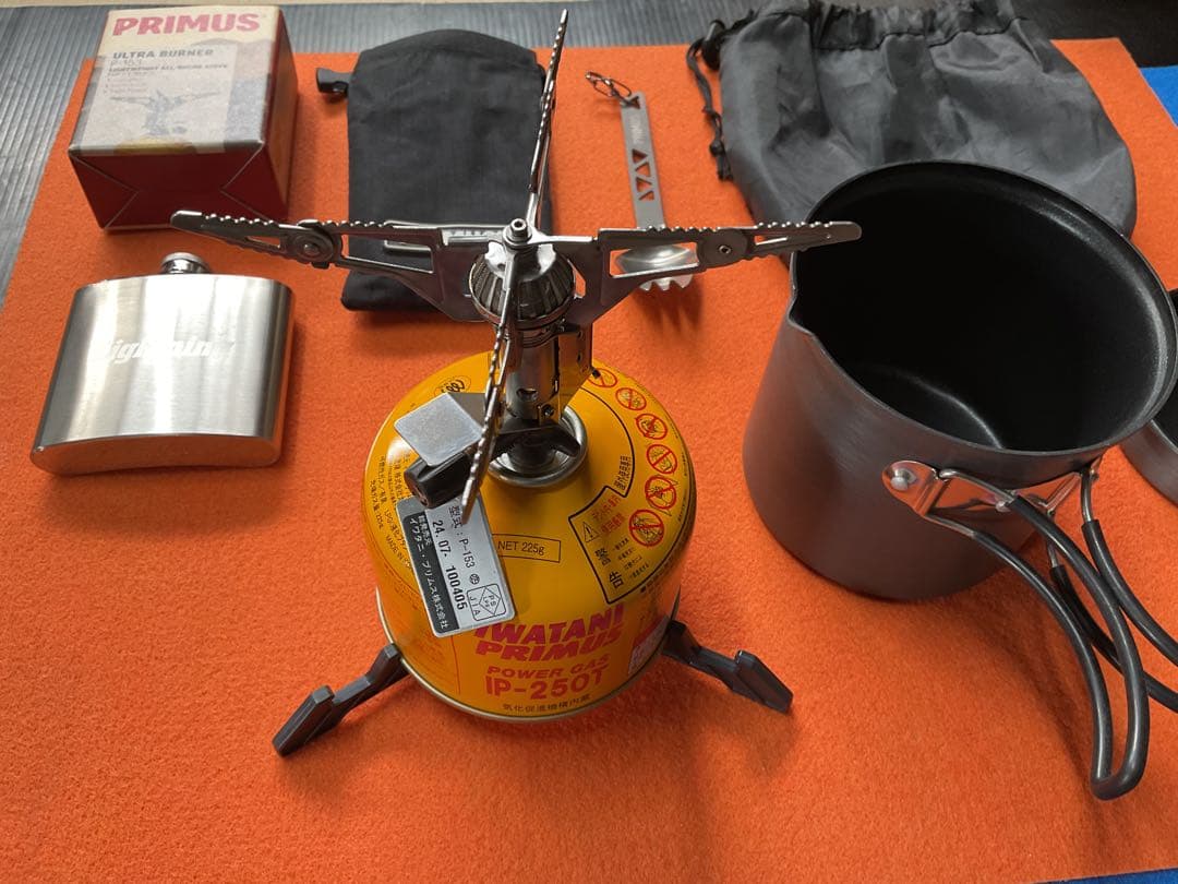 PRIMUSウルトラバーナー&ダブルクッカー美品セット他追加付属品付き
