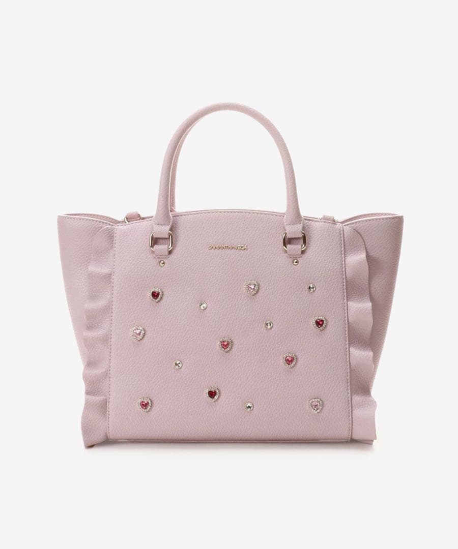 【値下げ】SAMANTHA VEGA ビジューフラッター ピンク バッグ