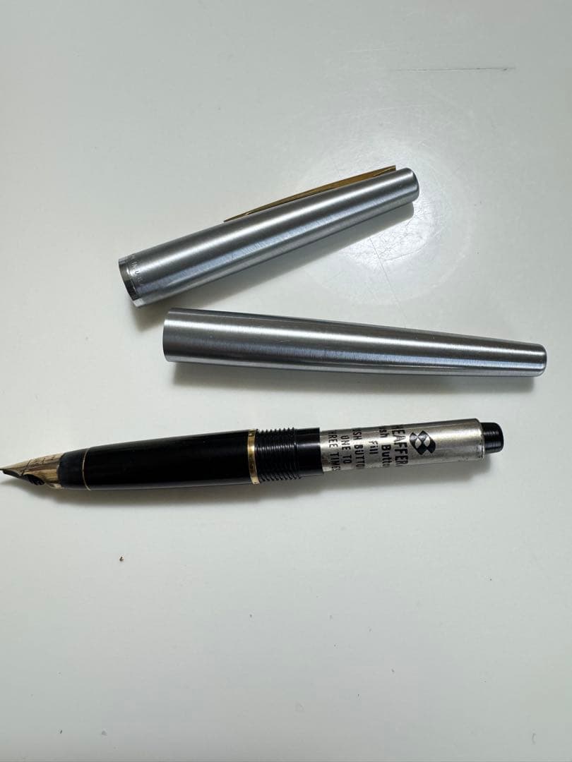 SHEAFFER シルバーボールペン 14Kゴールドペン先