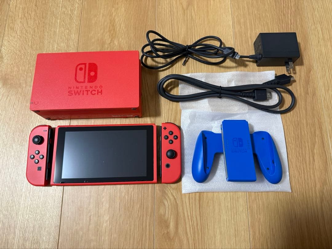 Nintendo Switch マリオ レッド × ブルー セット、プロコン等