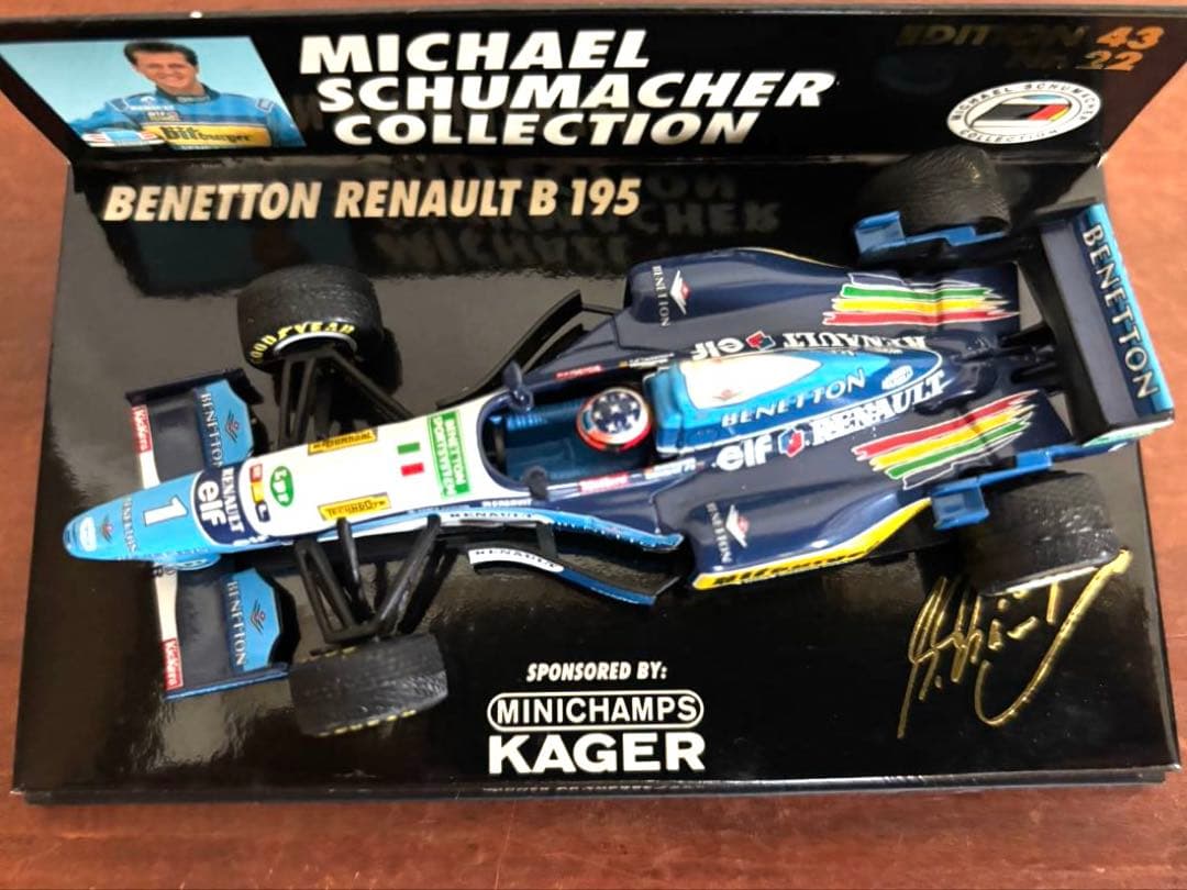ベネトン・ルノー ミニカー 1995年 ミハエル・シューマッハ優勝記念