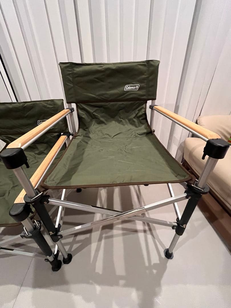Coleman ツーウェイキャプテンチェア　2脚セット オリーブグリーン