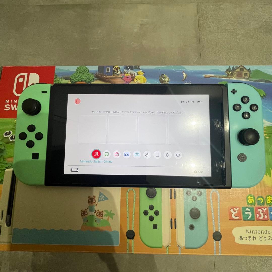 Nintendo Switch アイスブルー/ミントグリーン どうぶつの森本体