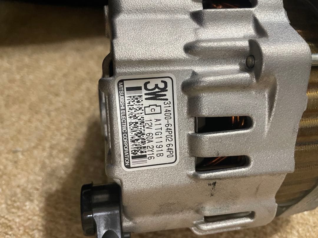 スズキ エブリィ DA17V オルタネーター 31400-64P02 純正 美品