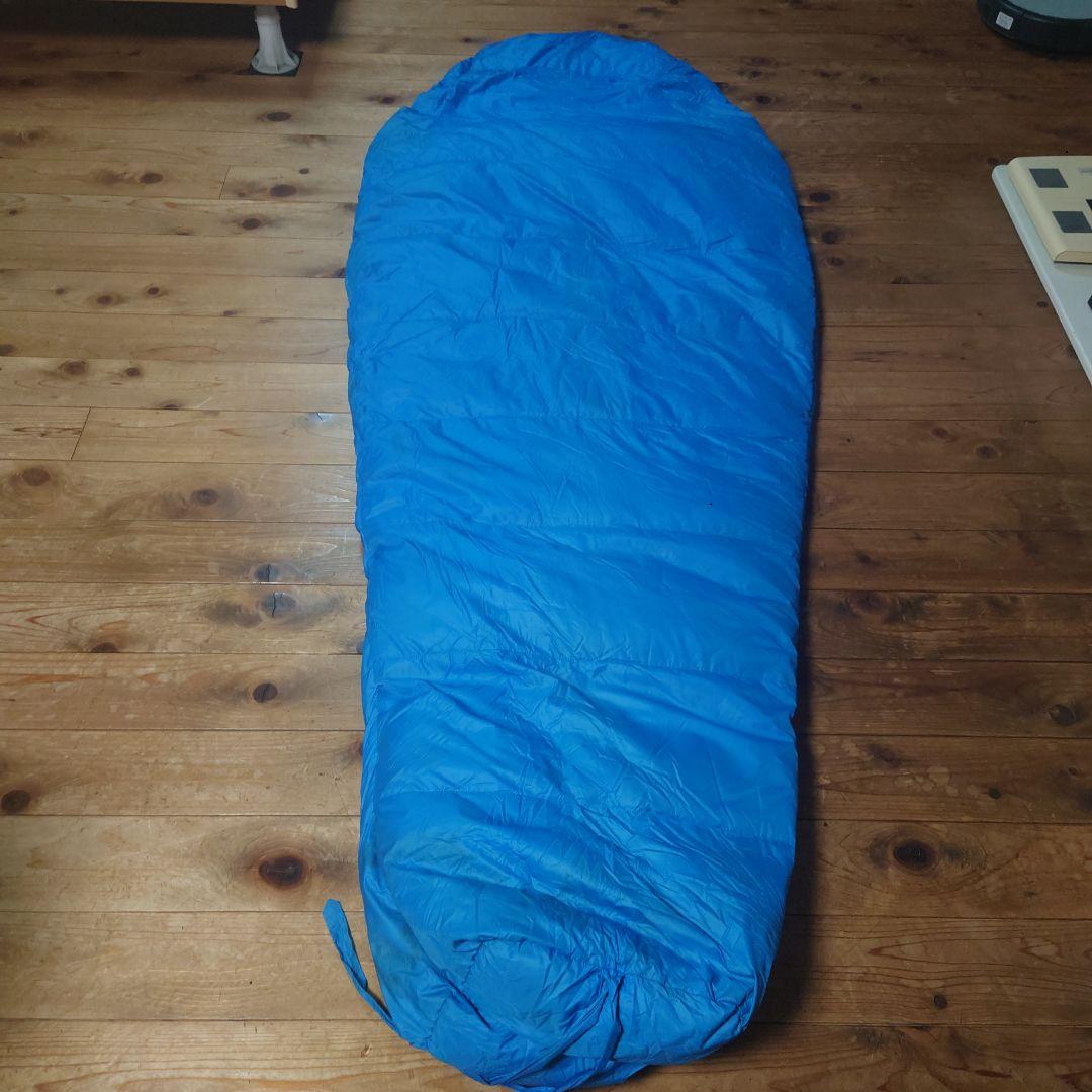 秋冬用キャラバン Aダウン 寝袋 青/赤size200cm
