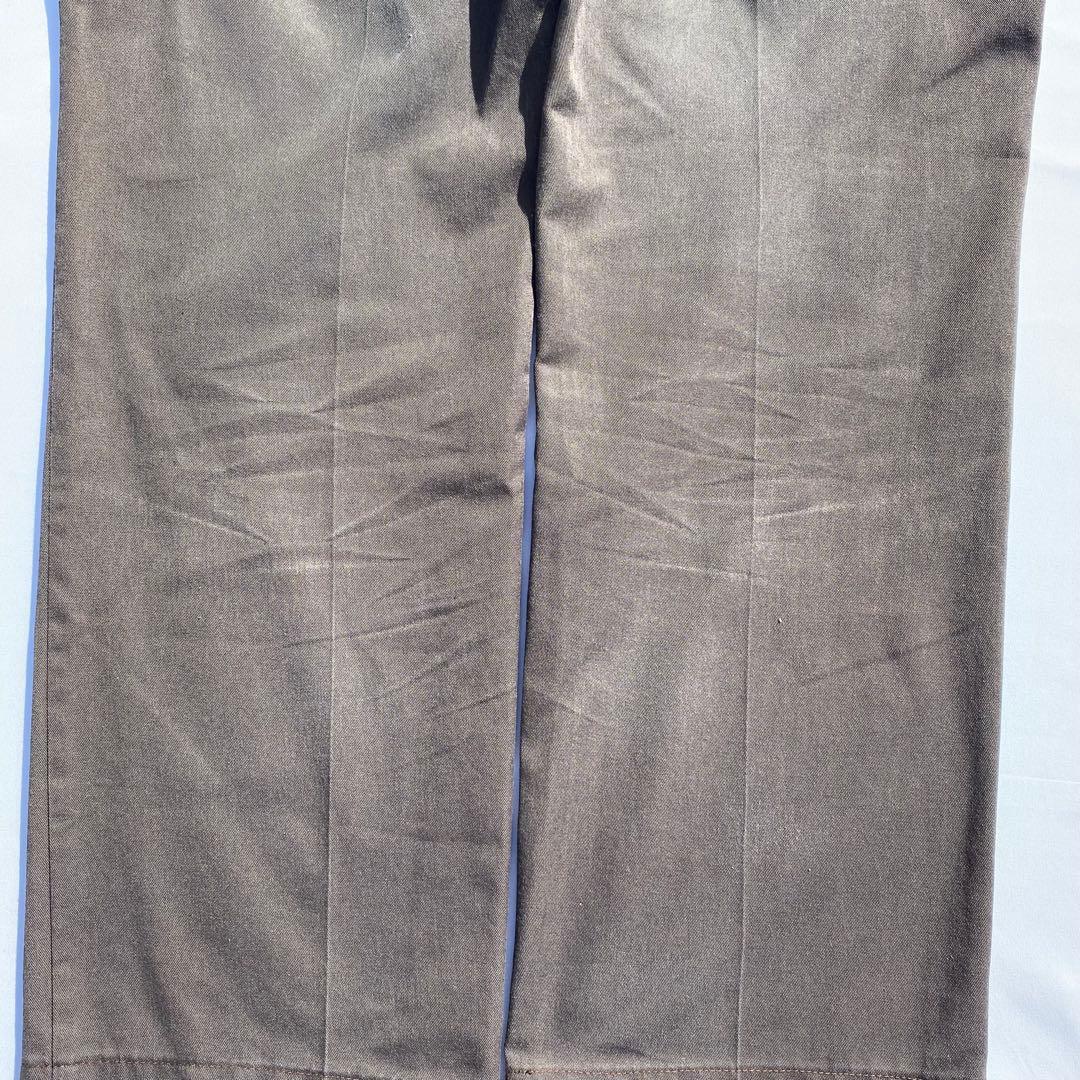 90's REDKAP フリスコパンツ　ブラウン ワークパンツ　鬼フェード　ヒゲ