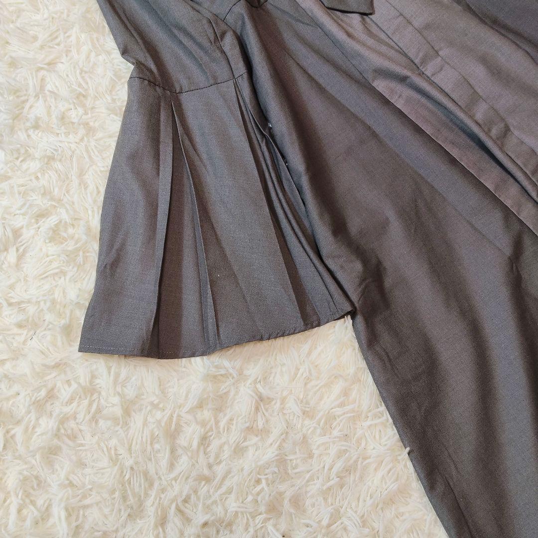 新品未使用 ハレ HARE ネクタイワンピース F グレー ロング モード