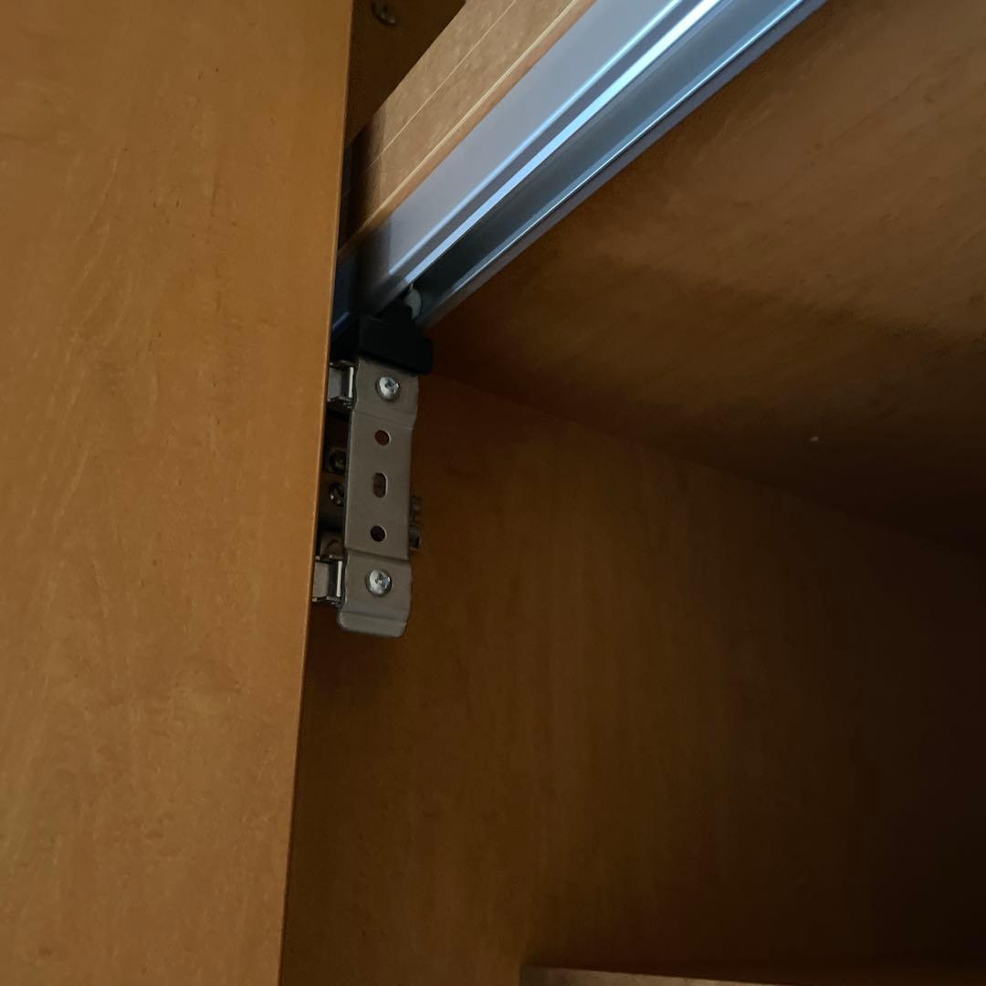 【送料込み】大塚家具洋服タンス 2扉　折れ扉　ハイタイプ　大容量