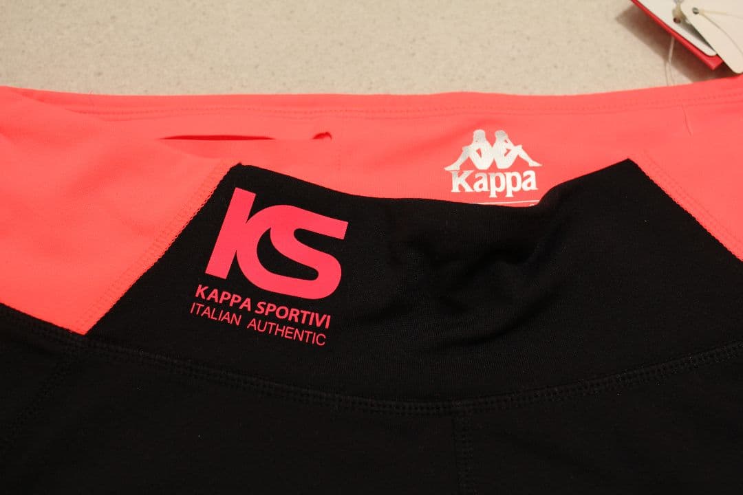 Kappa モビアス 3点セット 黒/ピンク ウェア スパッツ ショートパンツ