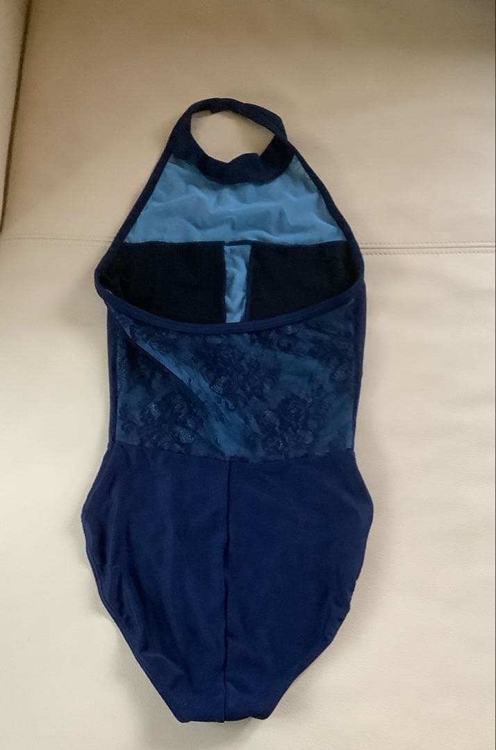 チャコット　Sネイビー ハイネック レオタード　未使用品