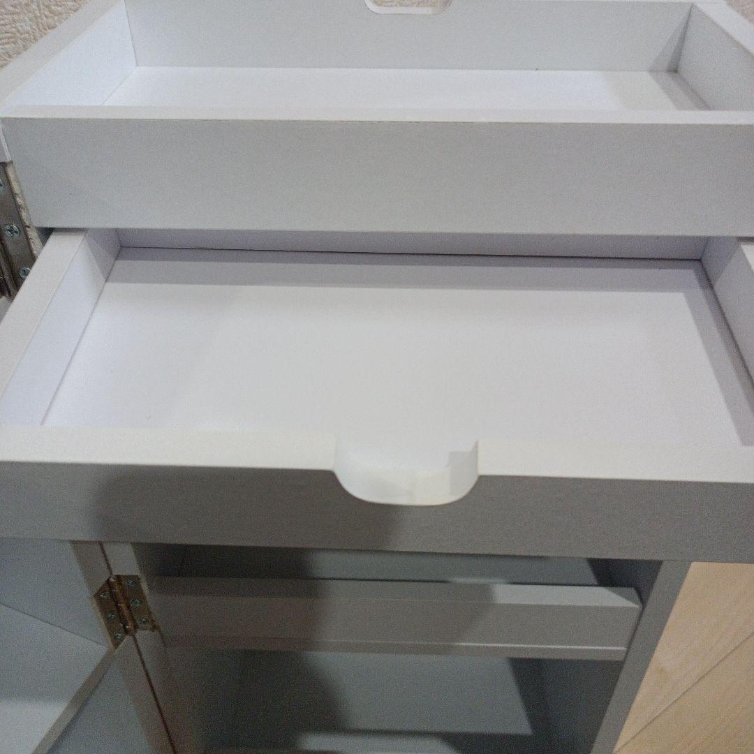 コンパクト ドレッサー コスメワゴン　キャスター付き