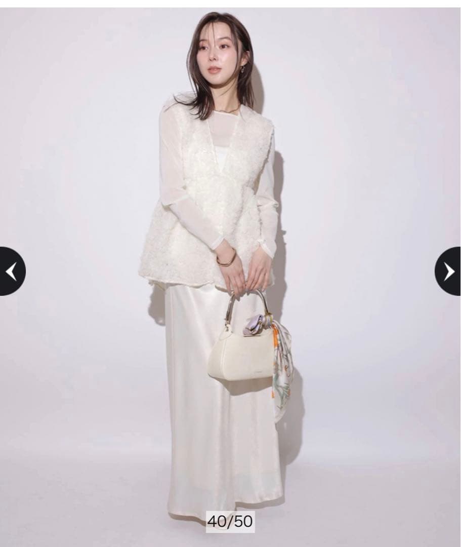 マイストラーダ　デコラチュールブラウス　フラワー　ビスチェ　キャミ