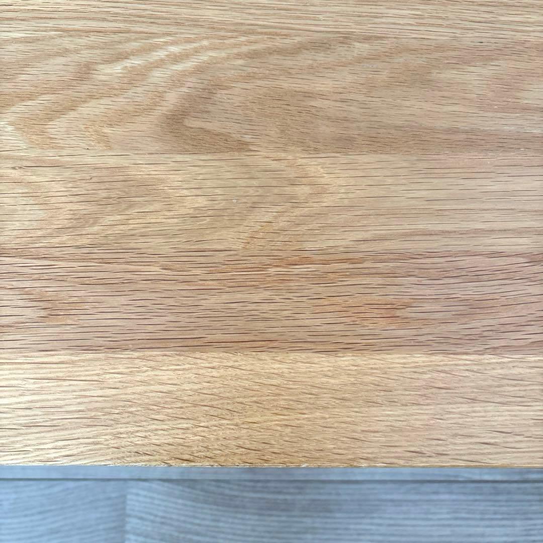 【廃盤】無印良品 無垢材 ローテーブル 引出し 天然木 オーク