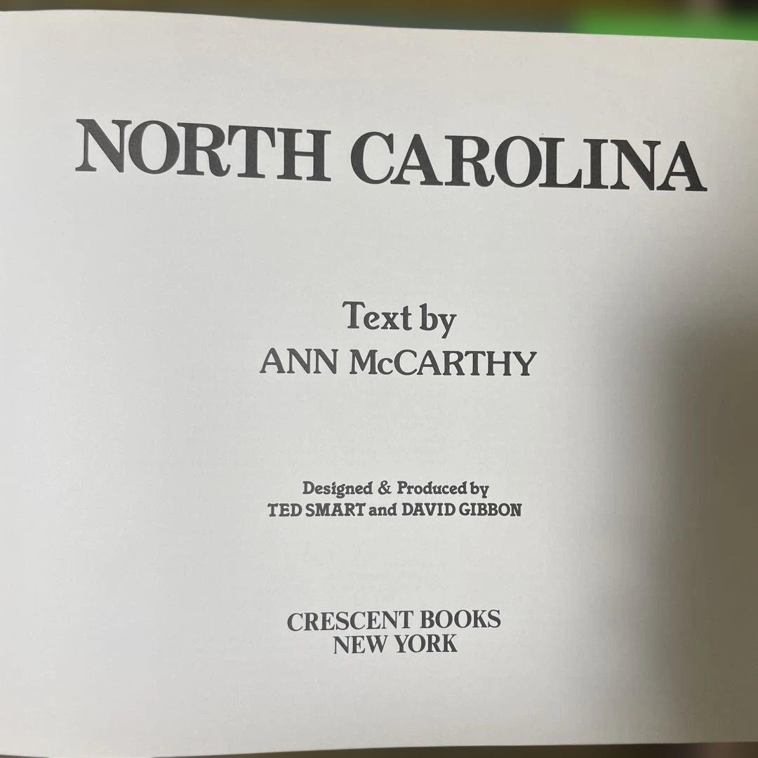 書籍　North Carolina by Ann McCarthy
